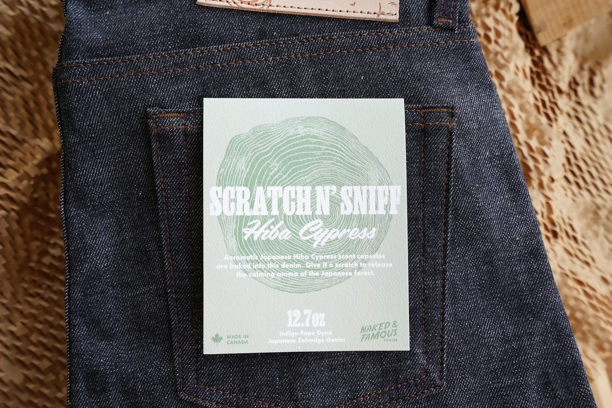 Scratch N Sniff Hiba Cypress Selvedge Collection