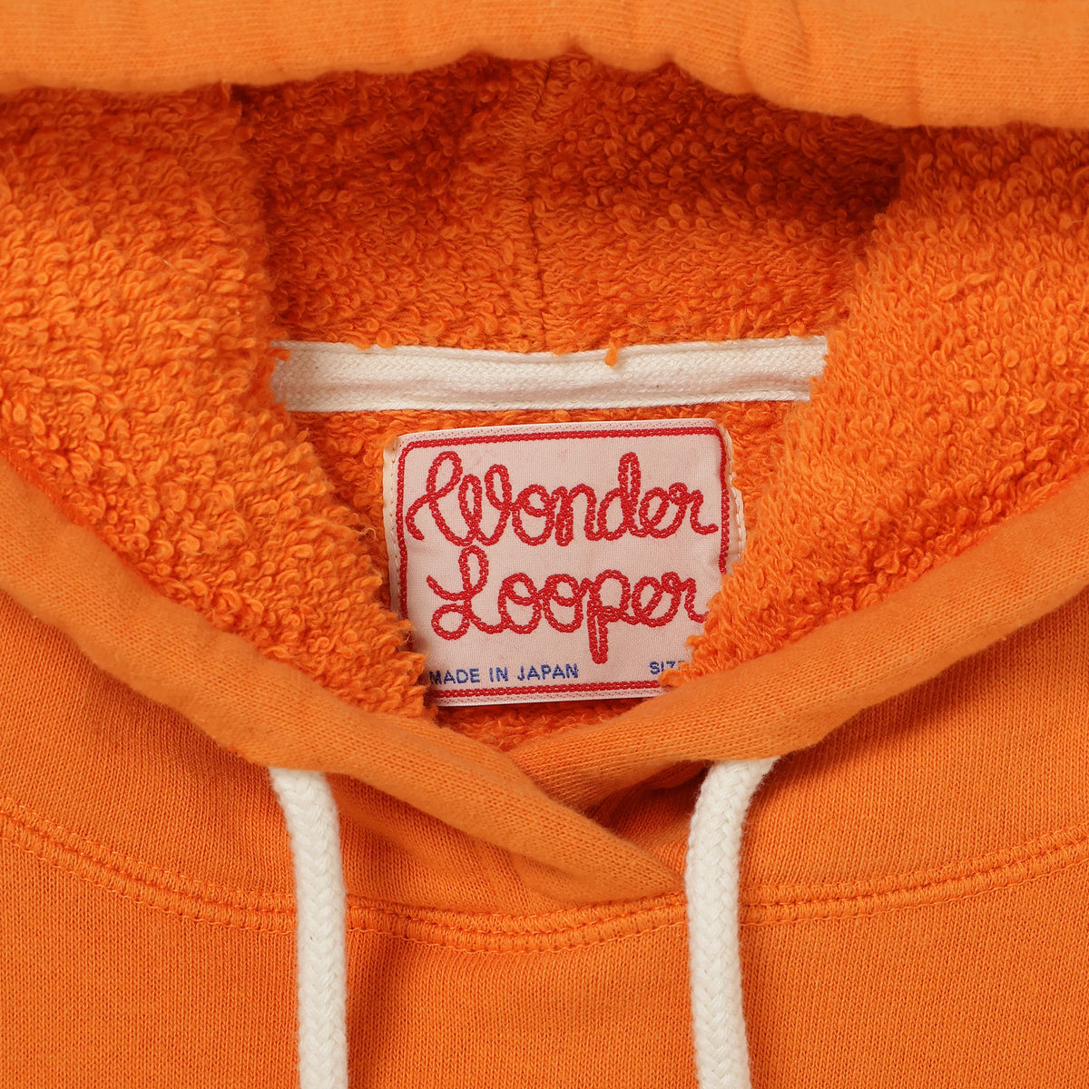 Pullover Hoodie - Super Looper French Terry - Orange by Wonder Looper