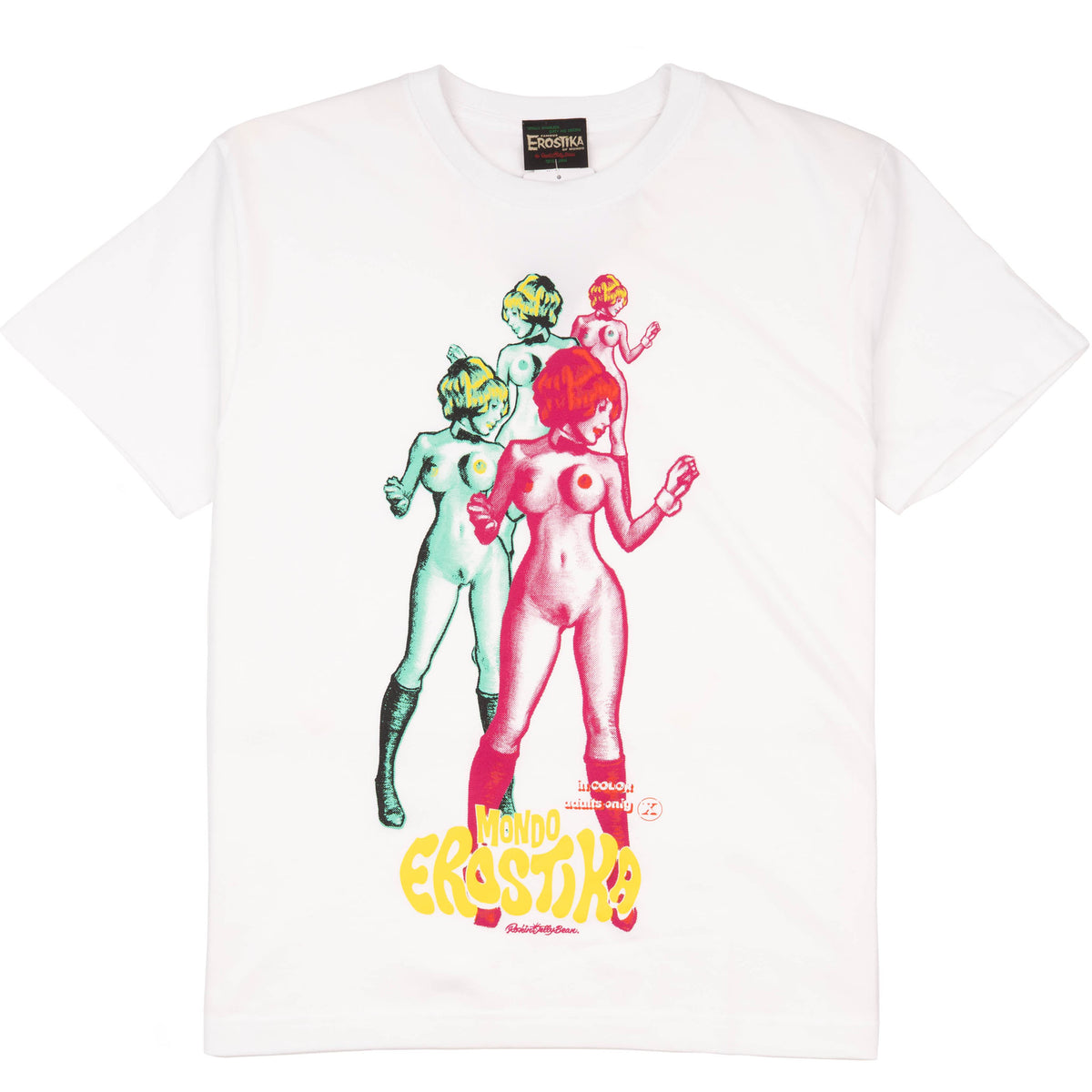 Mondo Erostika T-Shirt - White by Erostika by Rockin'Jelly Bean