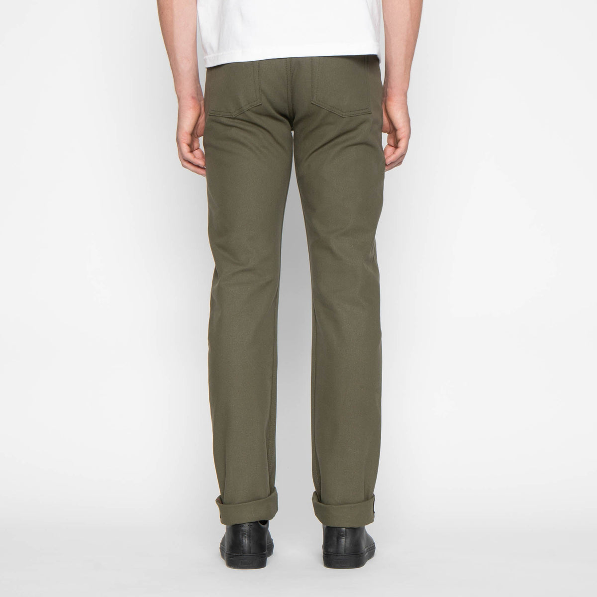 Weird Guy - Army Green Duck Selvedge by Naked & Famous Denim
