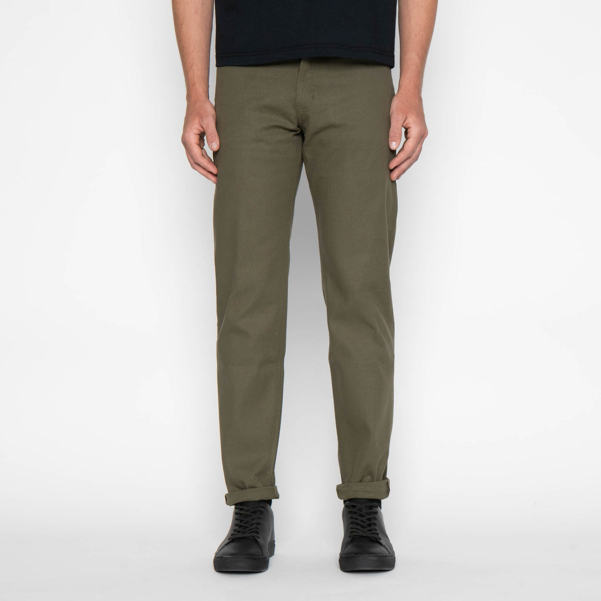 Easy Guy - Army Green Duck Selvedge by Naked & Famous Denim