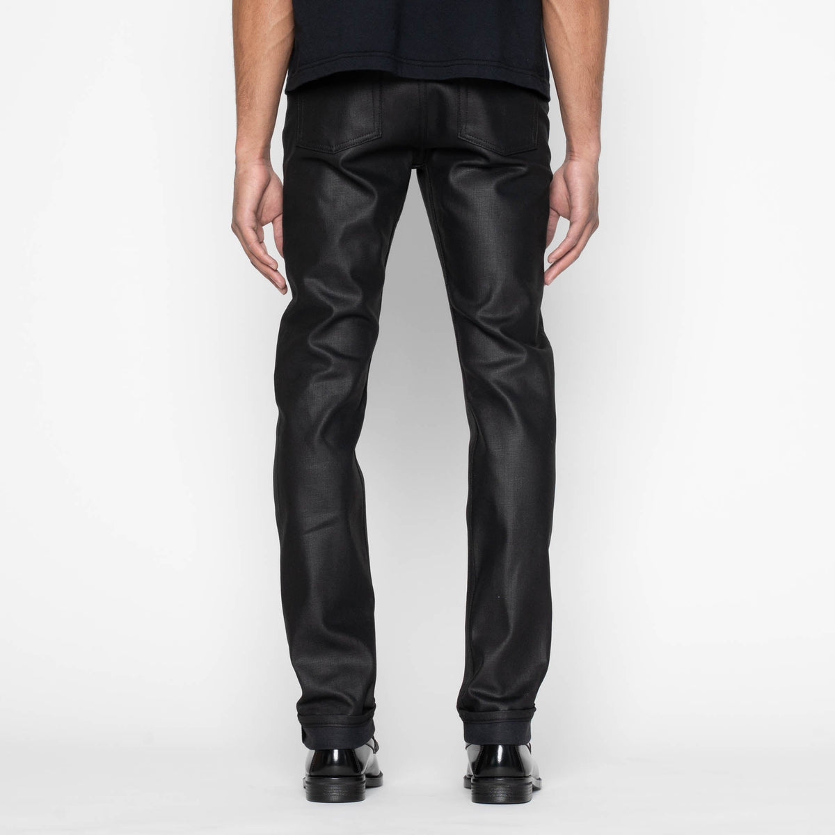 Weird Guy - Wax Coated Black Stretch by Naked & Famous Denim