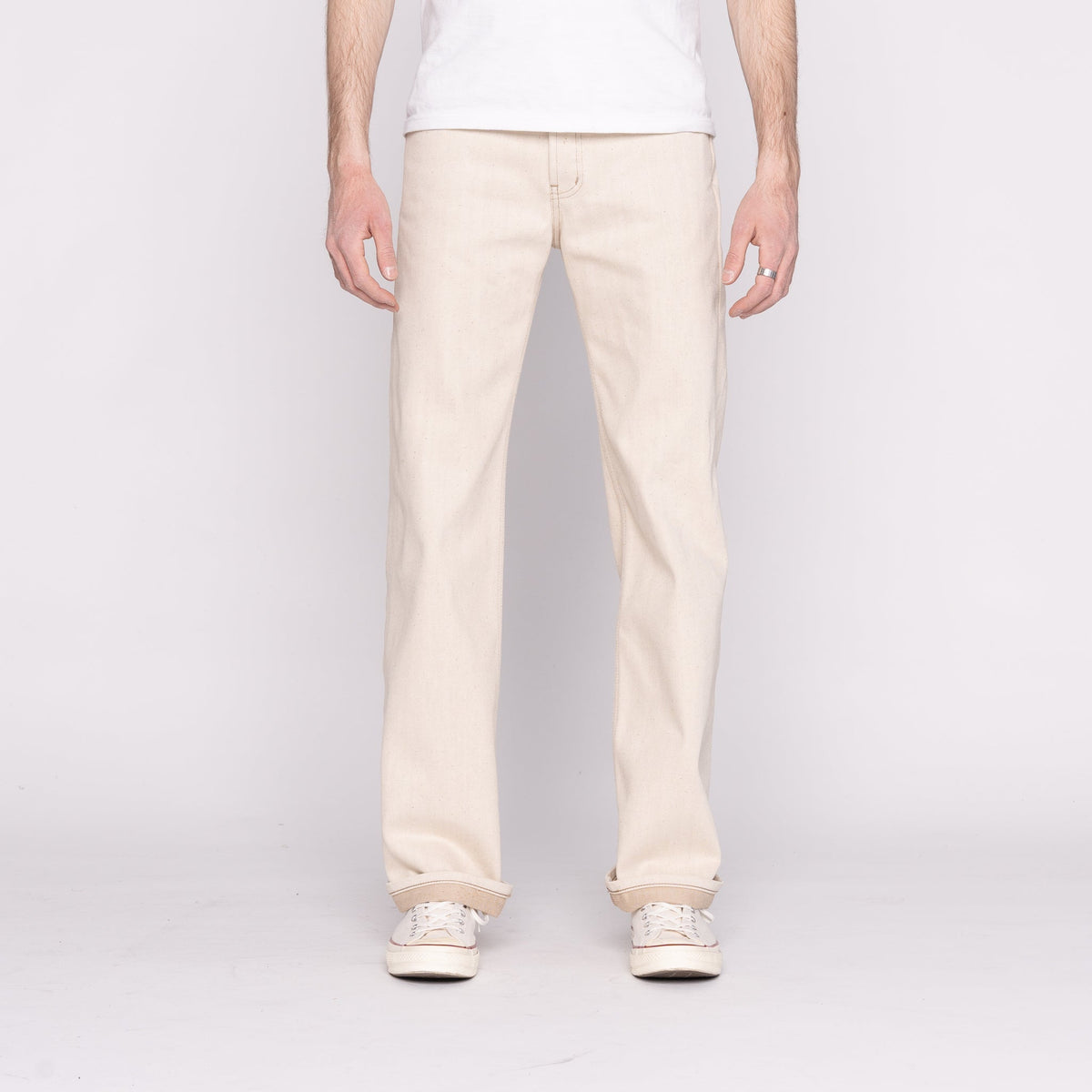 Strong Guy - All Natural Ecru Foxfibre® Selvedge by Naked & Famous Denim