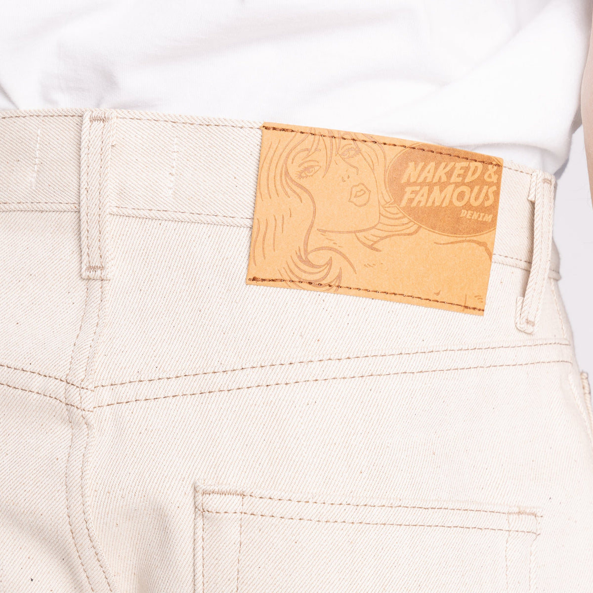Strong Guy - All Natural Ecru Foxfibre® Selvedge by Naked & Famous Denim