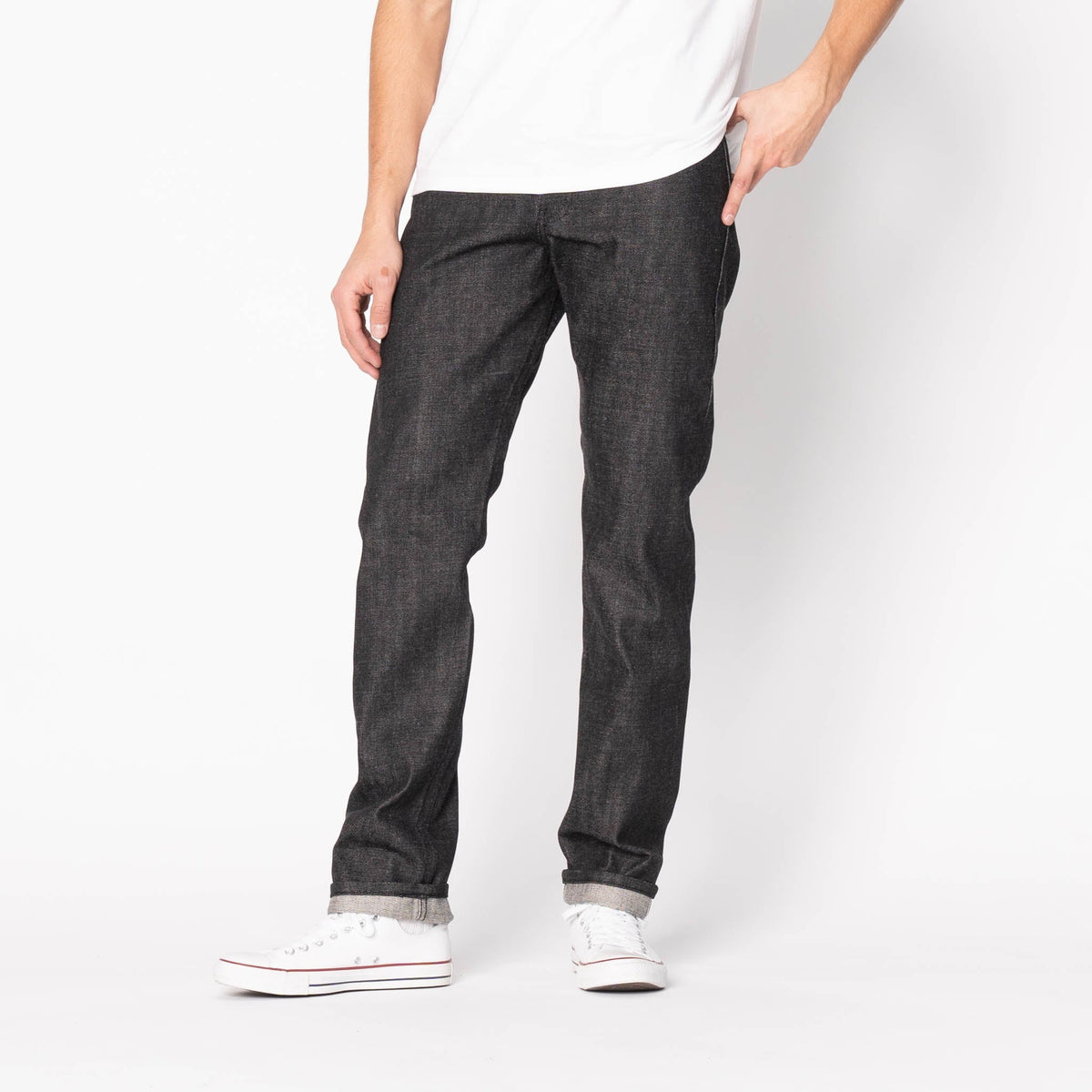 Weird Guy - Yatagarasu Selvedge - Black by Naked & Famous Denim