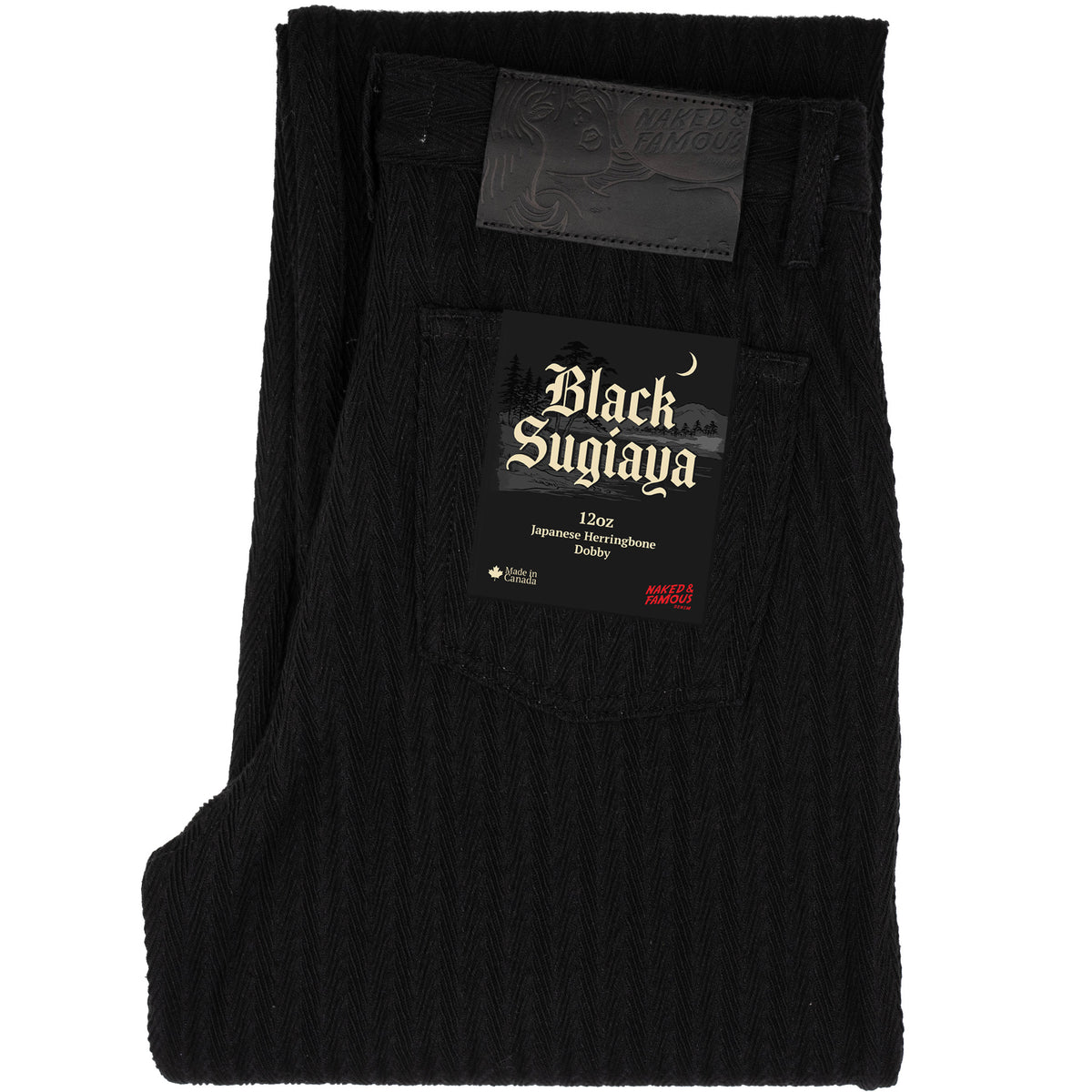 Pleated Trouser - Black Sugiaya by Naked & Famous Denim