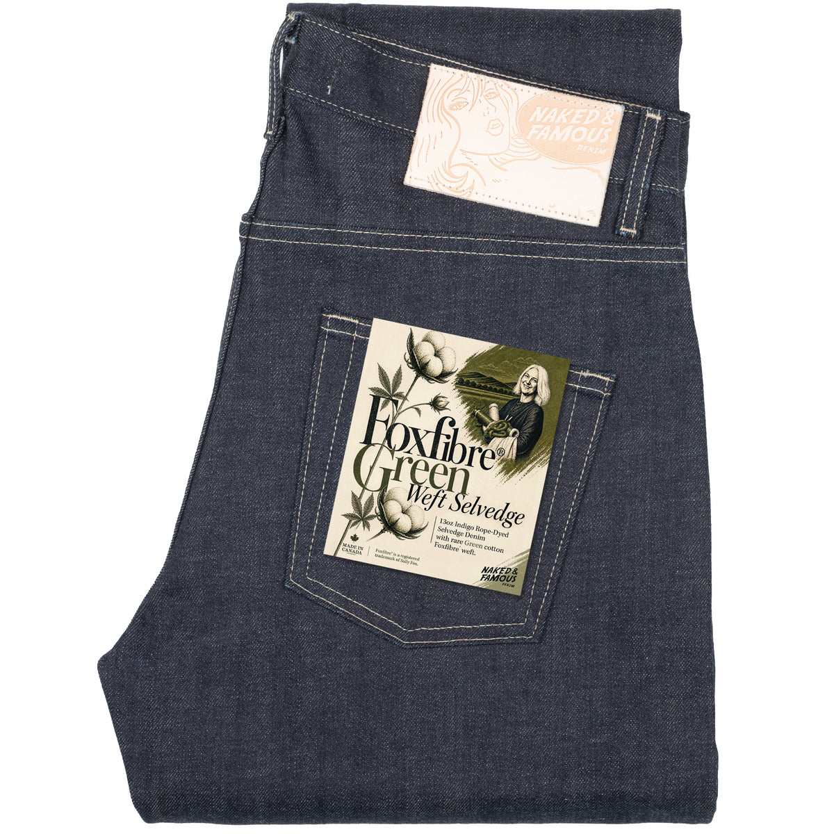 Easy Guy - FoxFibre® Green Weft by Naked & Famous Denim