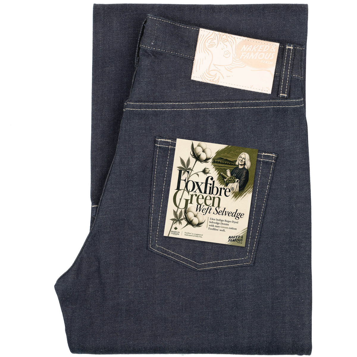 Strong Guy - FoxFibre® Green Weft by Naked & Famous Denim