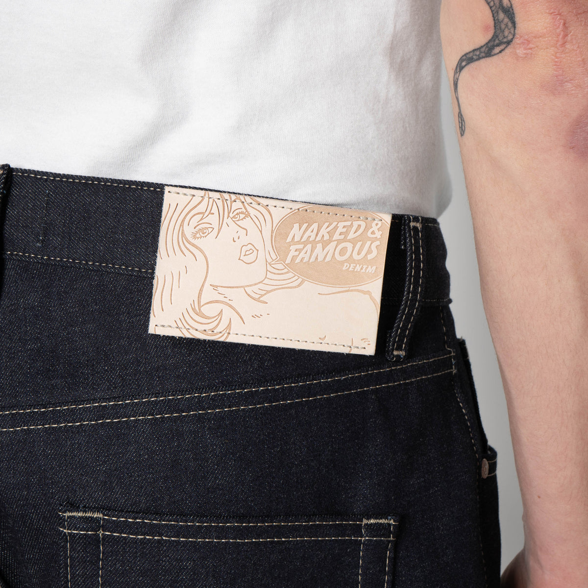 Strong Guy - FoxFibre® Green Weft by Naked & Famous Denim