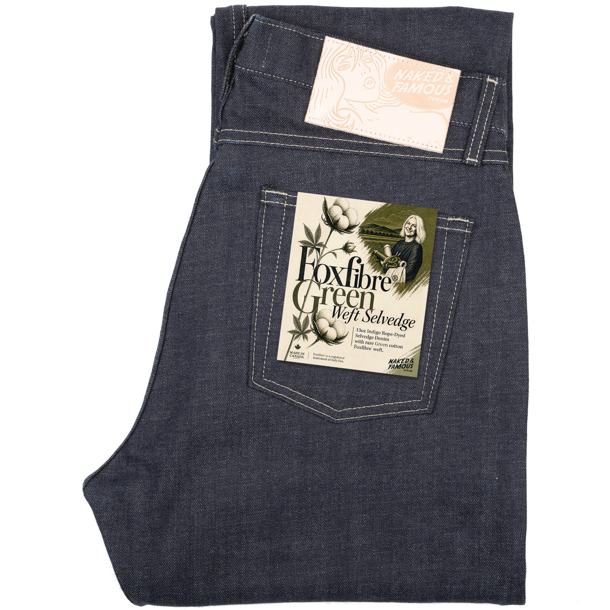 True Guy - FoxFibre® Green Weft by Naked & Famous Denim