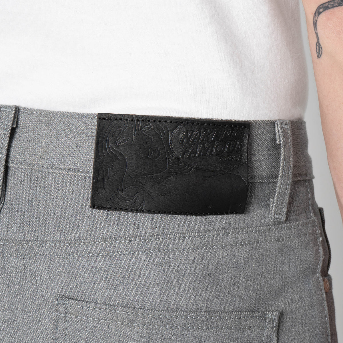 Super Guy - Heather Grey Selvedge by Naked & Famous Denim
