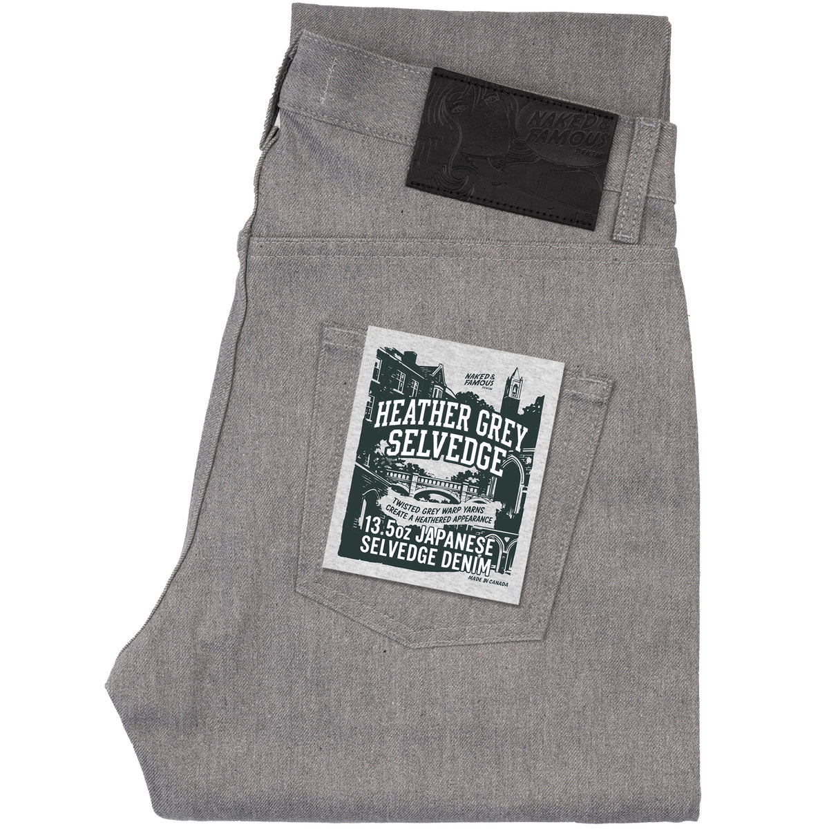 Easy Guy - Heather Grey Selvedge by Naked & Famous Denim