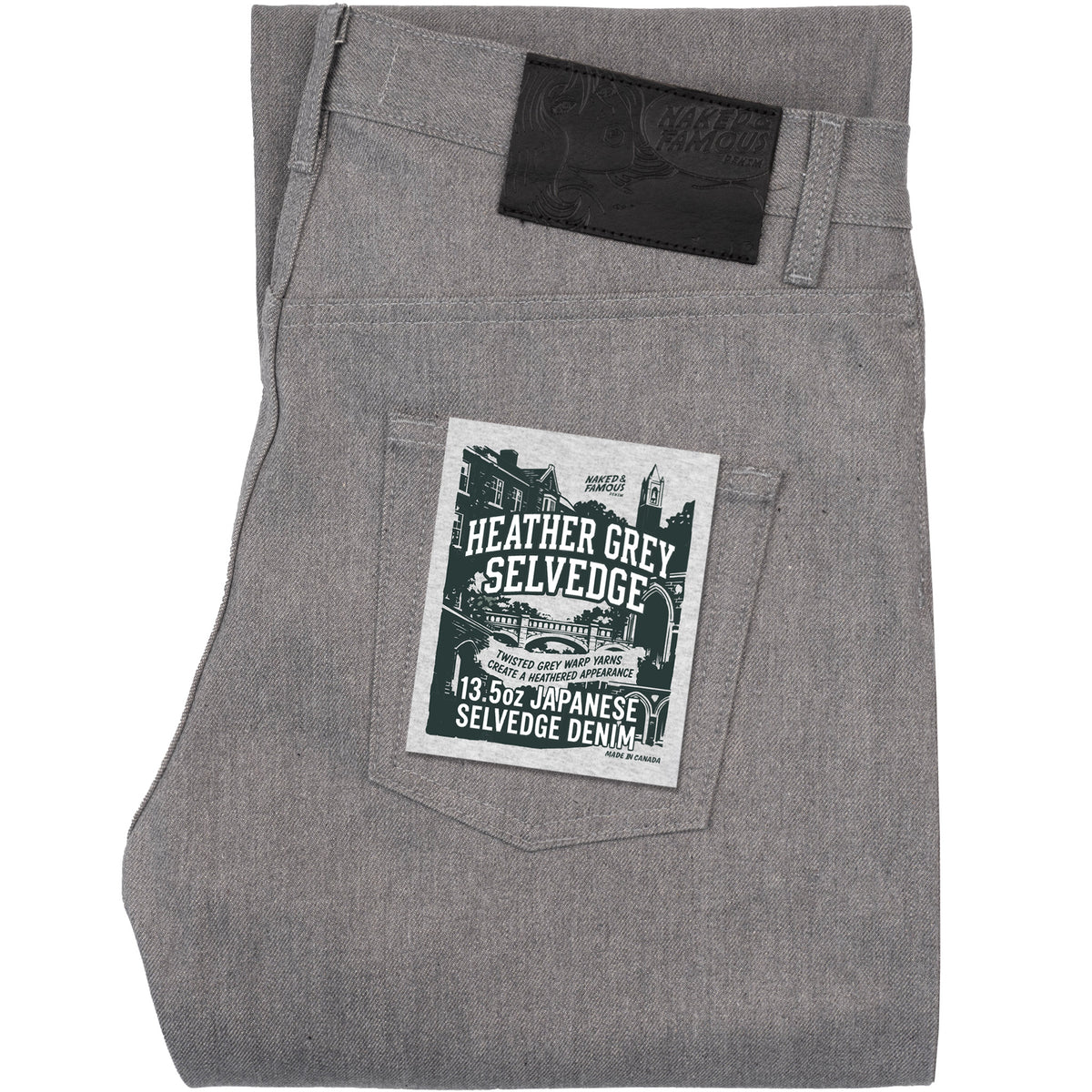 Strong Guy - Heather Grey Selvedge by Naked & Famous Denim