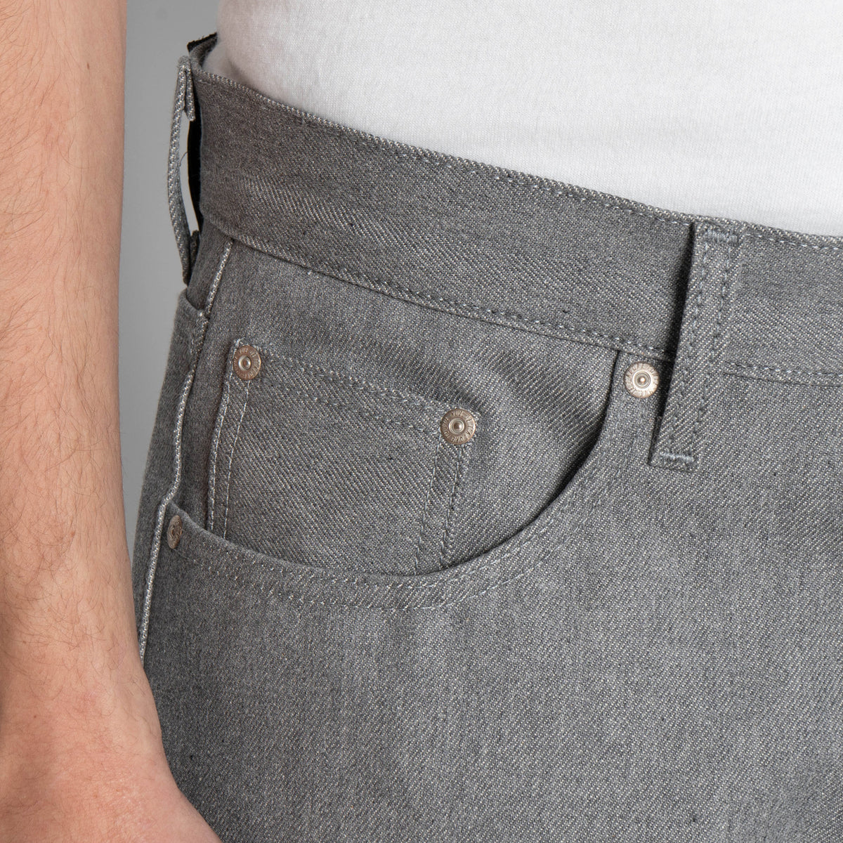 Strong Guy - Heather Grey Selvedge by Naked & Famous Denim