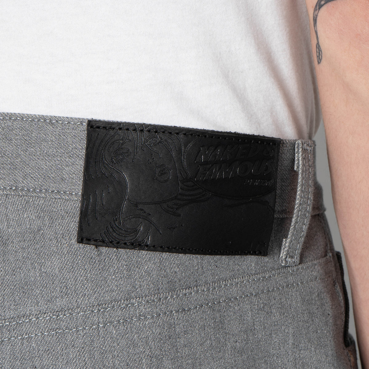 Strong Guy - Heather Grey Selvedge by Naked & Famous Denim