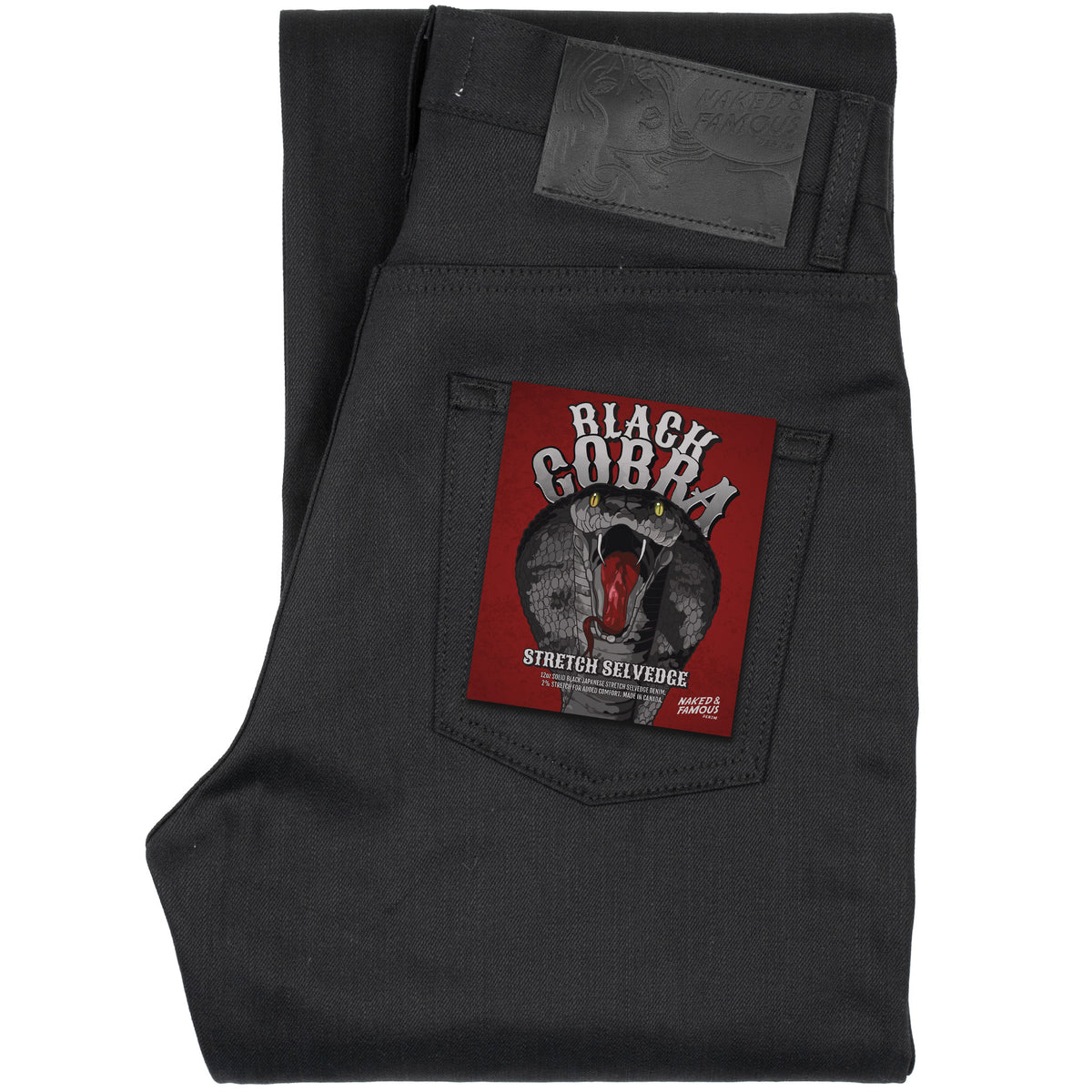 Strong Guy - Black Cobra Stretch Selvedge by Naked & Famous Denim