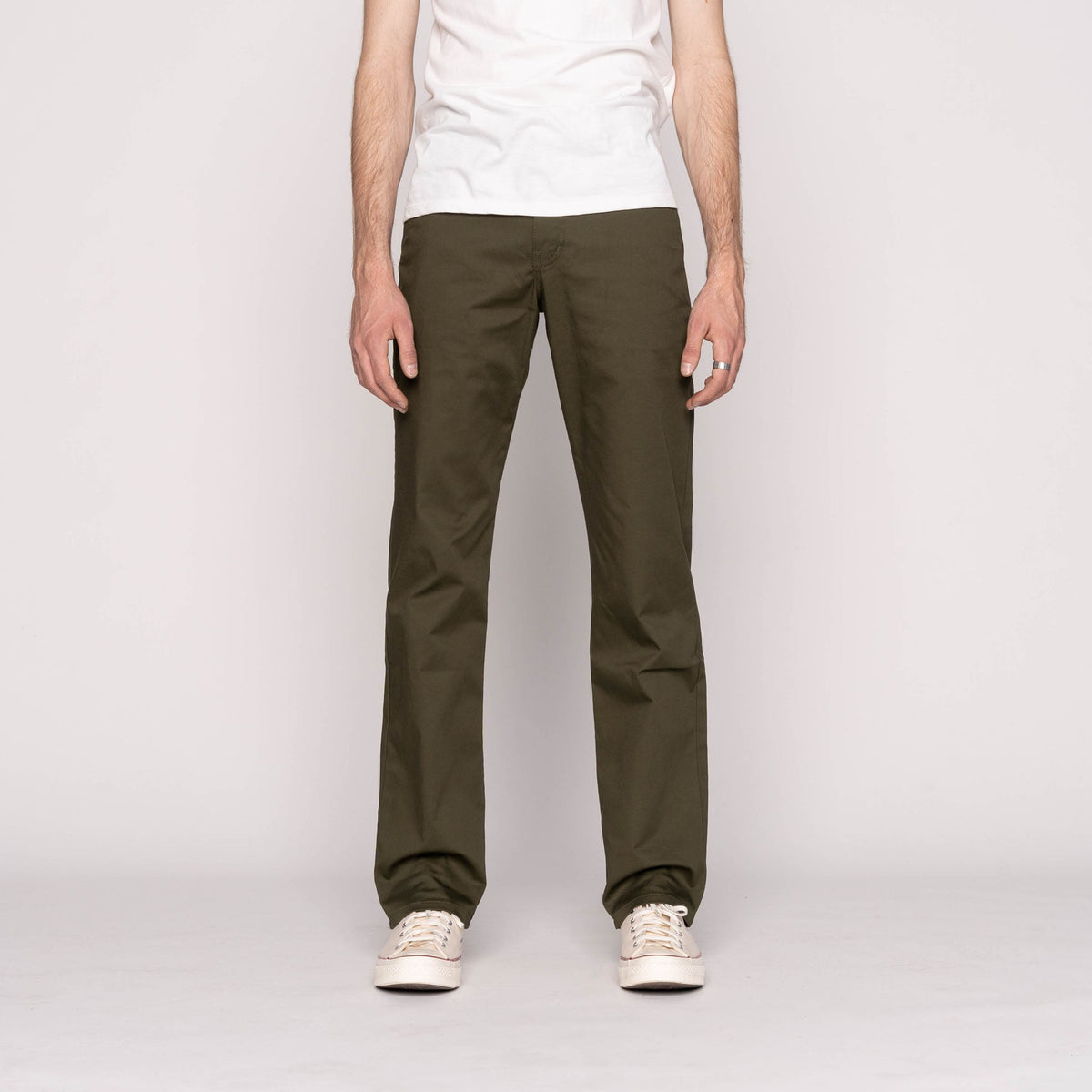 Straight Chino - Green Stretch Twill by Naked & Famous Denim