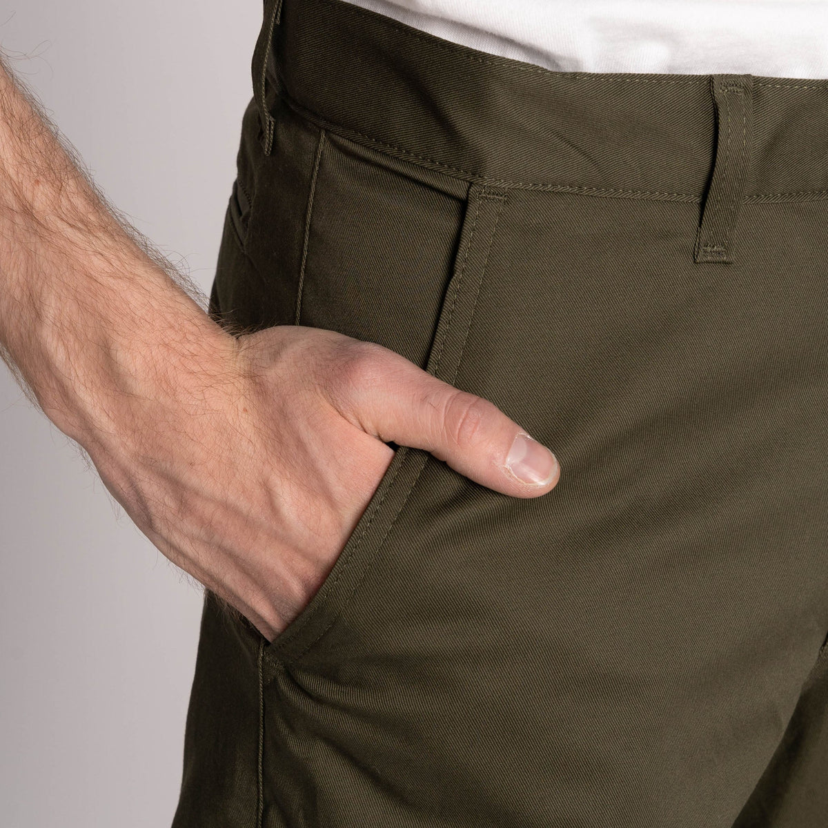 Straight Chino - Green Stretch Twill by Naked & Famous Denim