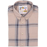 Easy Shirt - Hemp Blend Check - Sand by Naked & Famous Denim