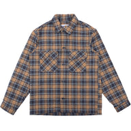Work Shirt - Triple Twist Yarn Flannel - Blue Beige by Naked & Famous Denim