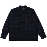 True Shirt - Corduroy Shirting (21W) - Navy / Green by Naked & Famous Denim