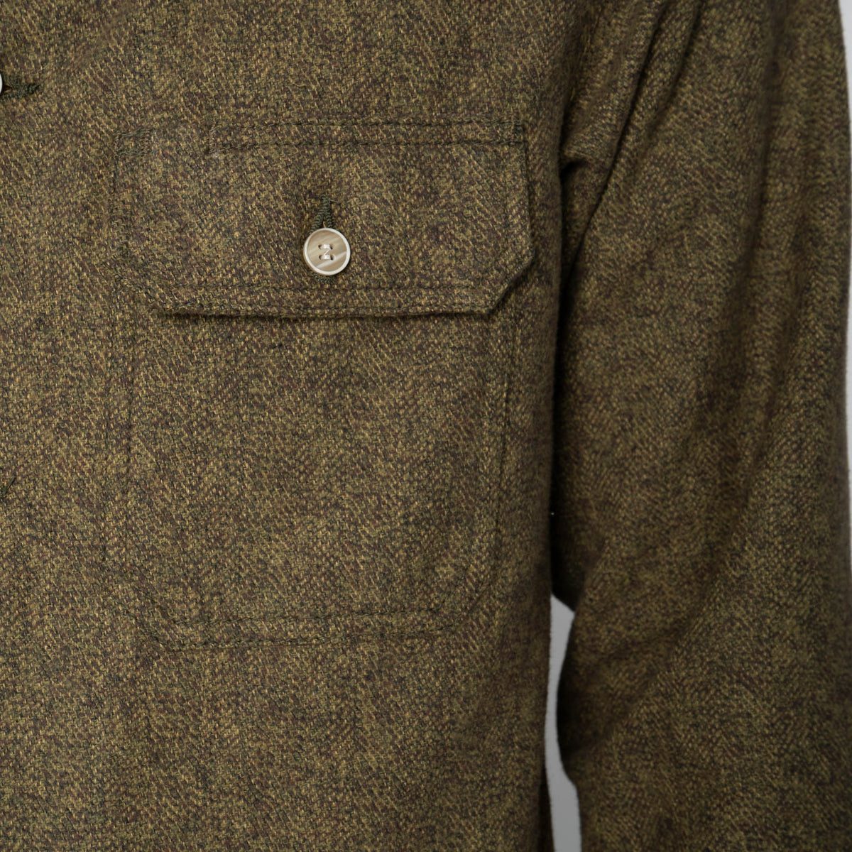Work Shirt - Herringbone Triple Twist - Forest by Naked & Famous Denim