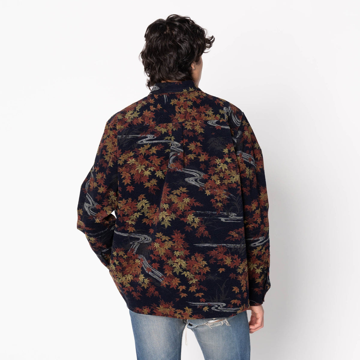 True Shirt - Printed - Autumn - Navy by Naked & Famous Denim
