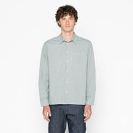 True Shirt - Organic Hickory - Green by Naked & Famous Denim