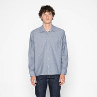True Shirt - Indigo Stripe Selvedge - Indigo by Naked & Famous Denim