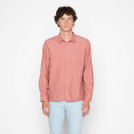 True Shirt - Selvedge Chambray - Red by Naked & Famous Denim