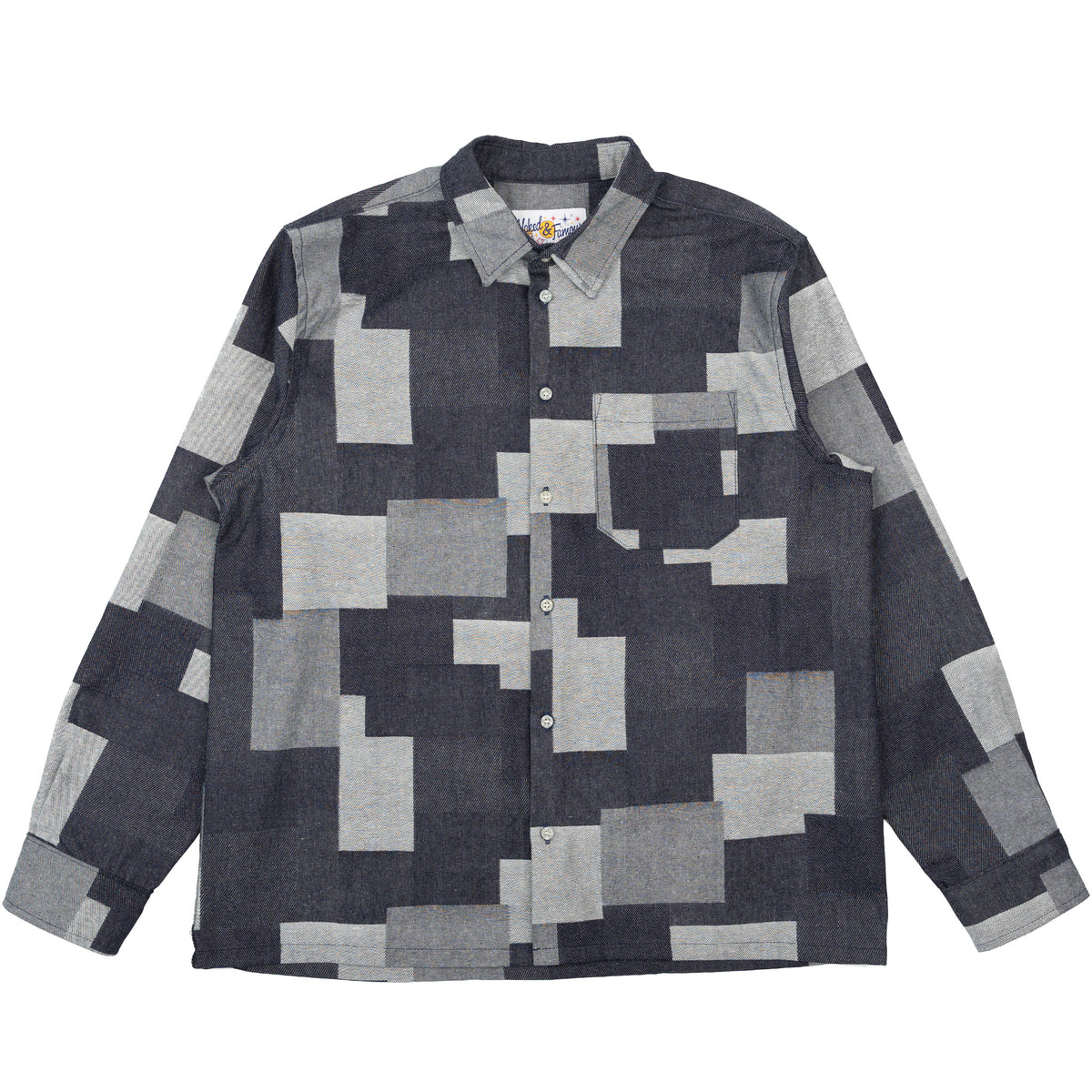 True Shirt - Jacquard Denim - Indigo by Naked & Famous Denim