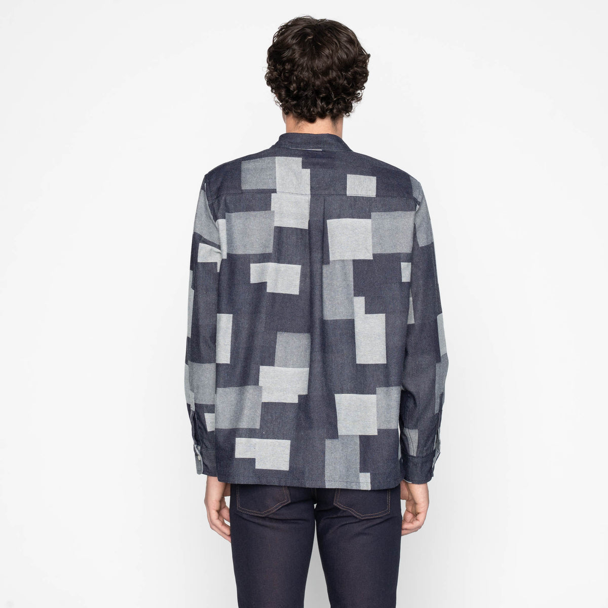 True Shirt - Jacquard Denim - Indigo by Naked & Famous Denim