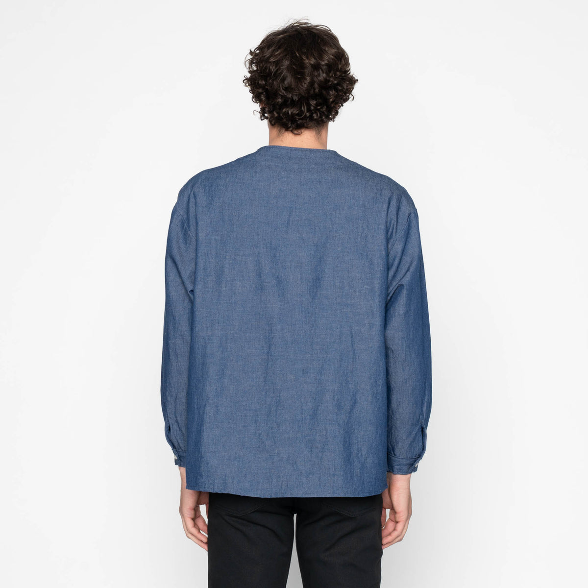 Wise Guy Jacket - Linen Blend Denim - Indigo by Naked & Famous Denim
