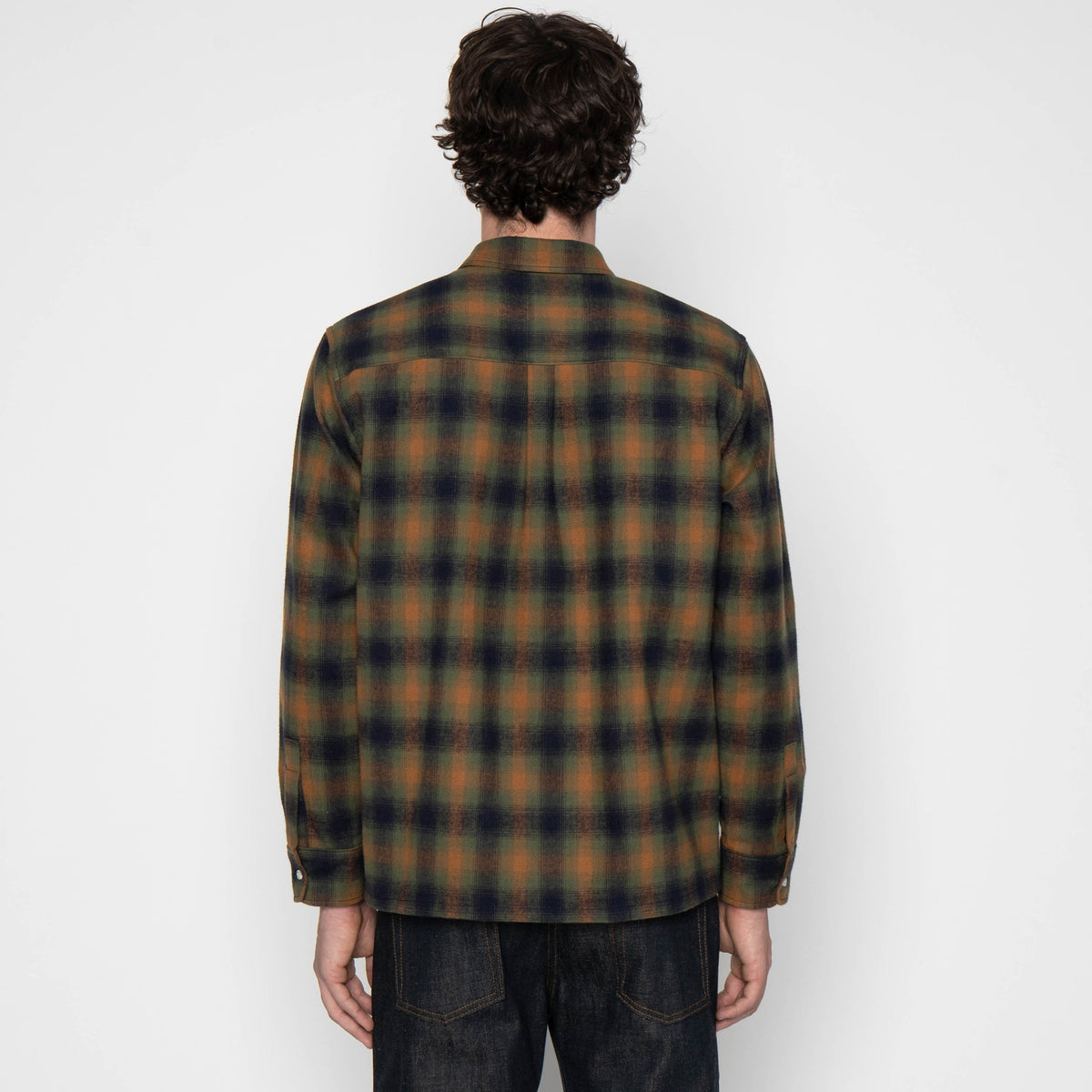 True Shirt - Shaggy Flannel - Moss Green by Naked & Famous Denim