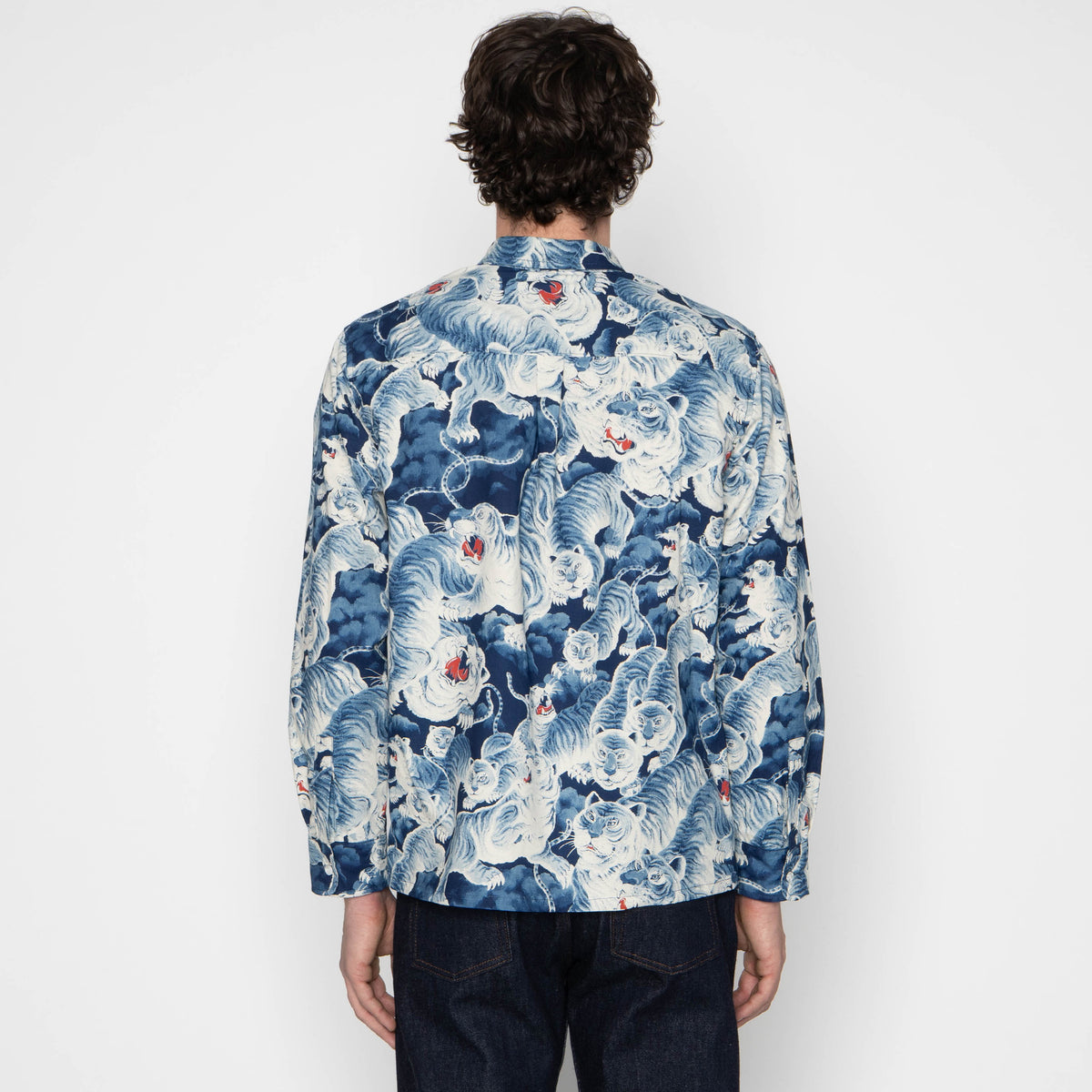 True Shirt - Japanese Tigers Indigo by Naked & Famous Denim