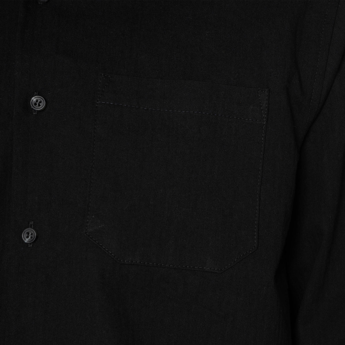 True Shirt - Black Herringbone Denim by Naked & Famous Denim