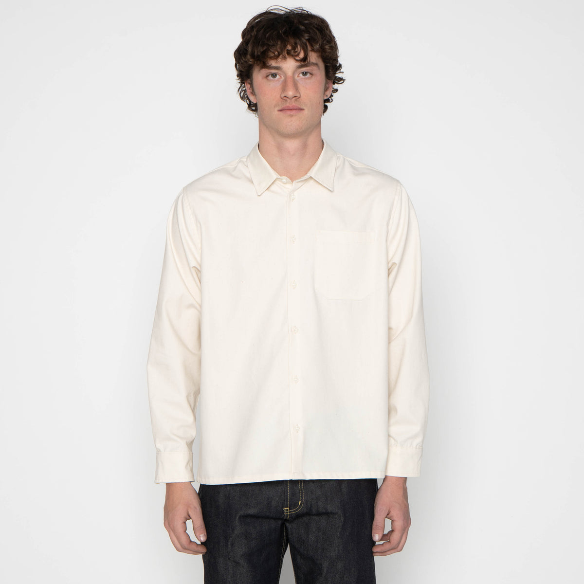 True Shirt - Natural Seed - Ecru by Naked & Famous Denim