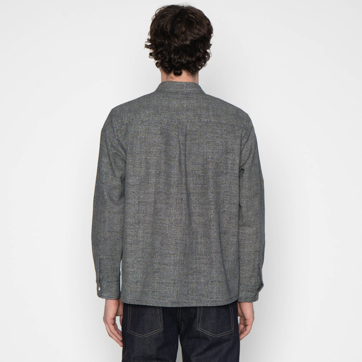 True Shirt - Dotted Waves - Indigo by Naked & Famous Denim