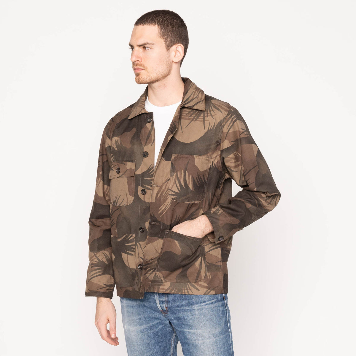 Chore Coat - Fern Camo - Green by Naked & Famous Denim