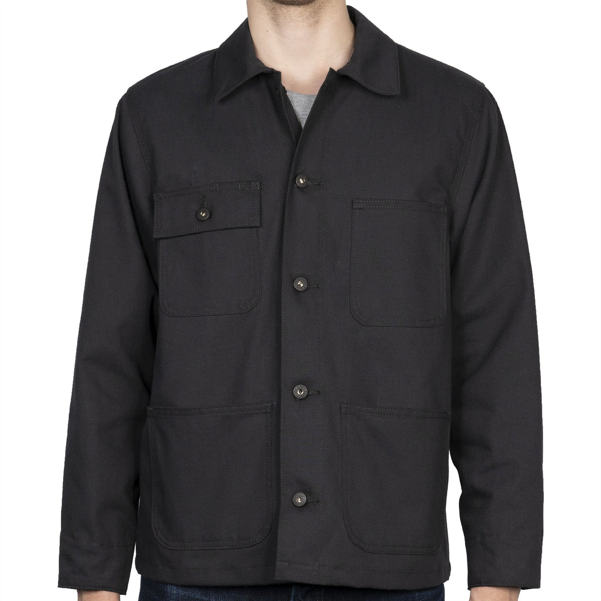 Chore Coat - Black Canvas by Naked & Famous Denim