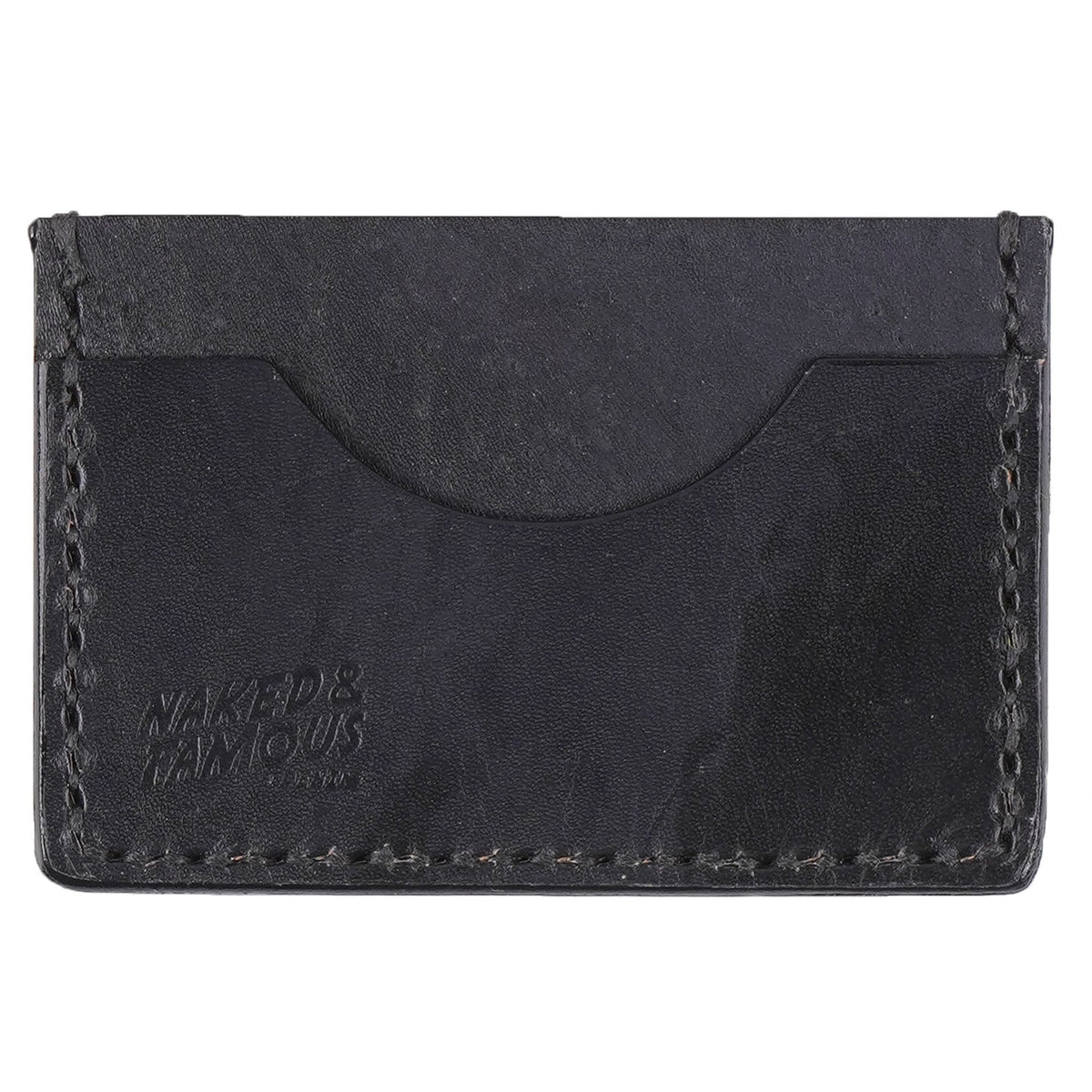 Card Case - Bovine Leather - Black by Naked & Famous Denim