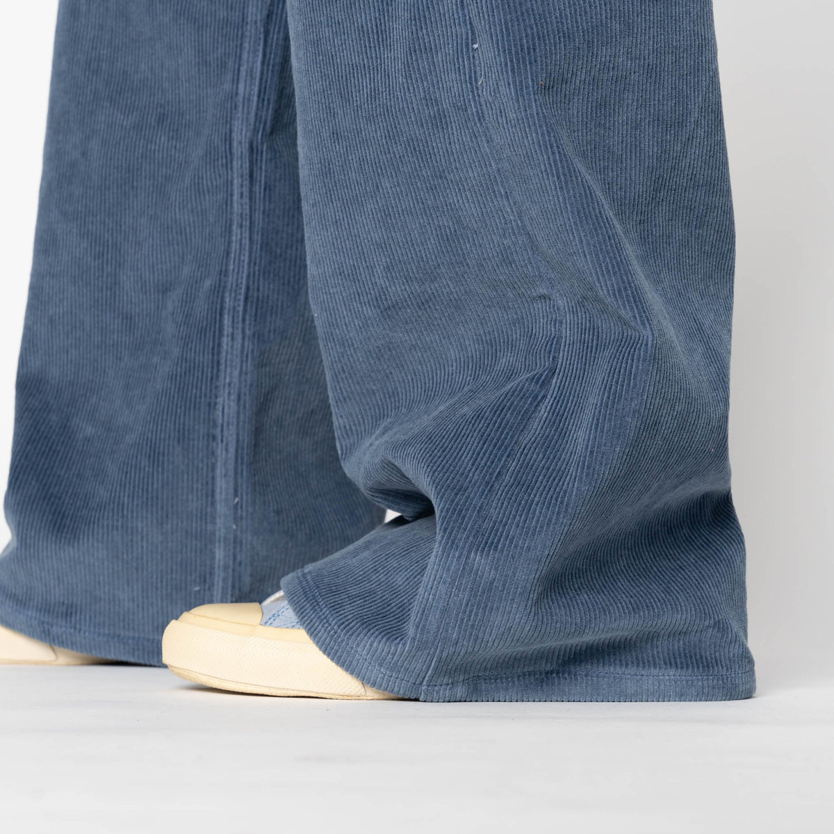 Wide Wild West - Organic Faded Corduroy - Indigo by Naked & Famous Denim
