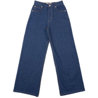 Wide Wild West - 2x1 Dungaree Nep Denim - Mid Indigo by Naked & Famous Denim