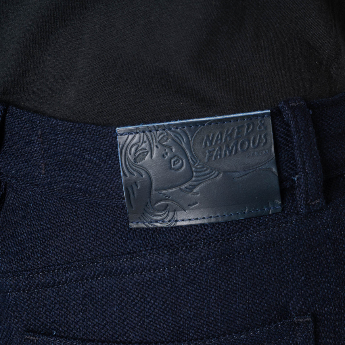 Wide Wild West - Maekake Dobby - Indigo by Naked & Famous Denim
