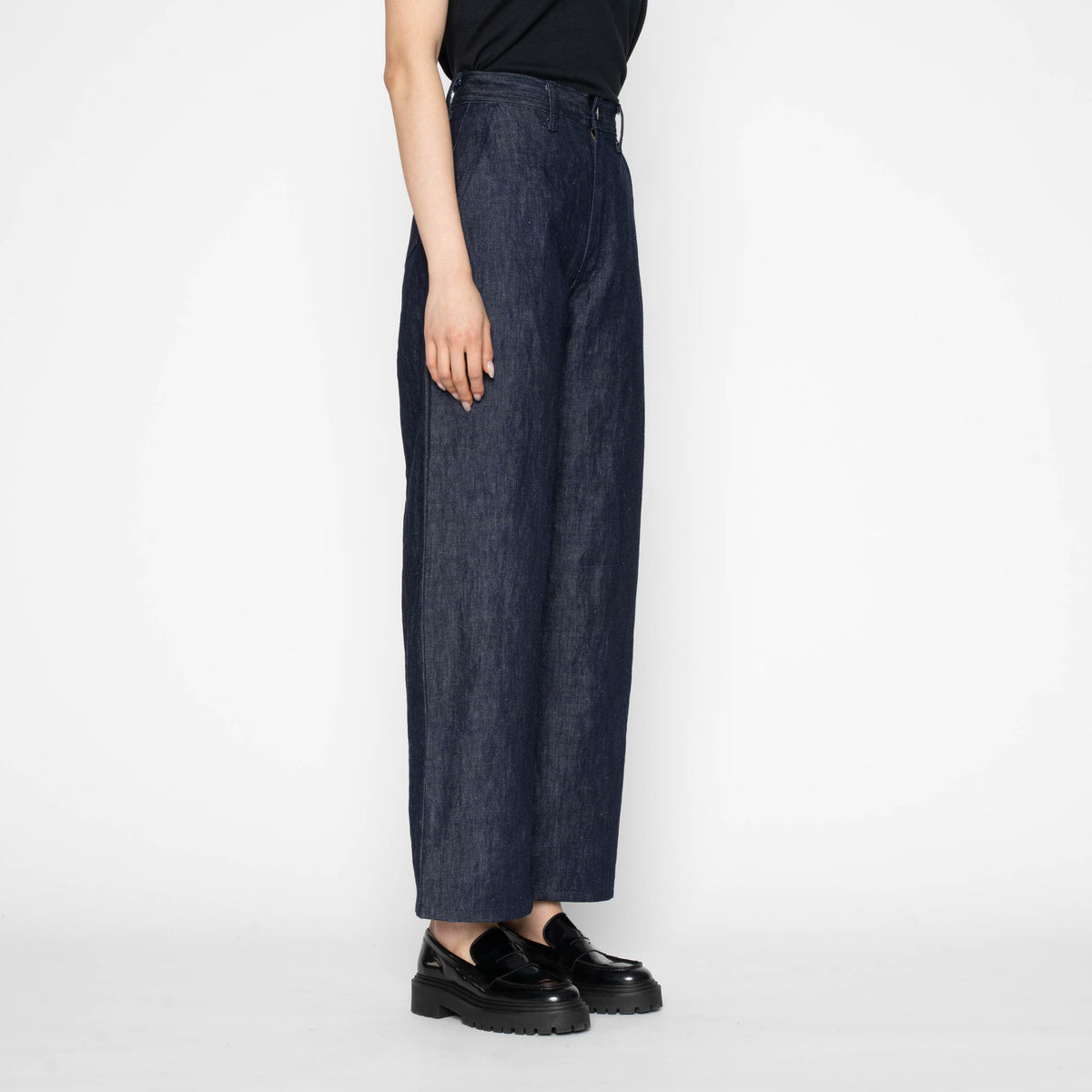 Maudie - Linen Blend Denim by Naked & Famous Denim