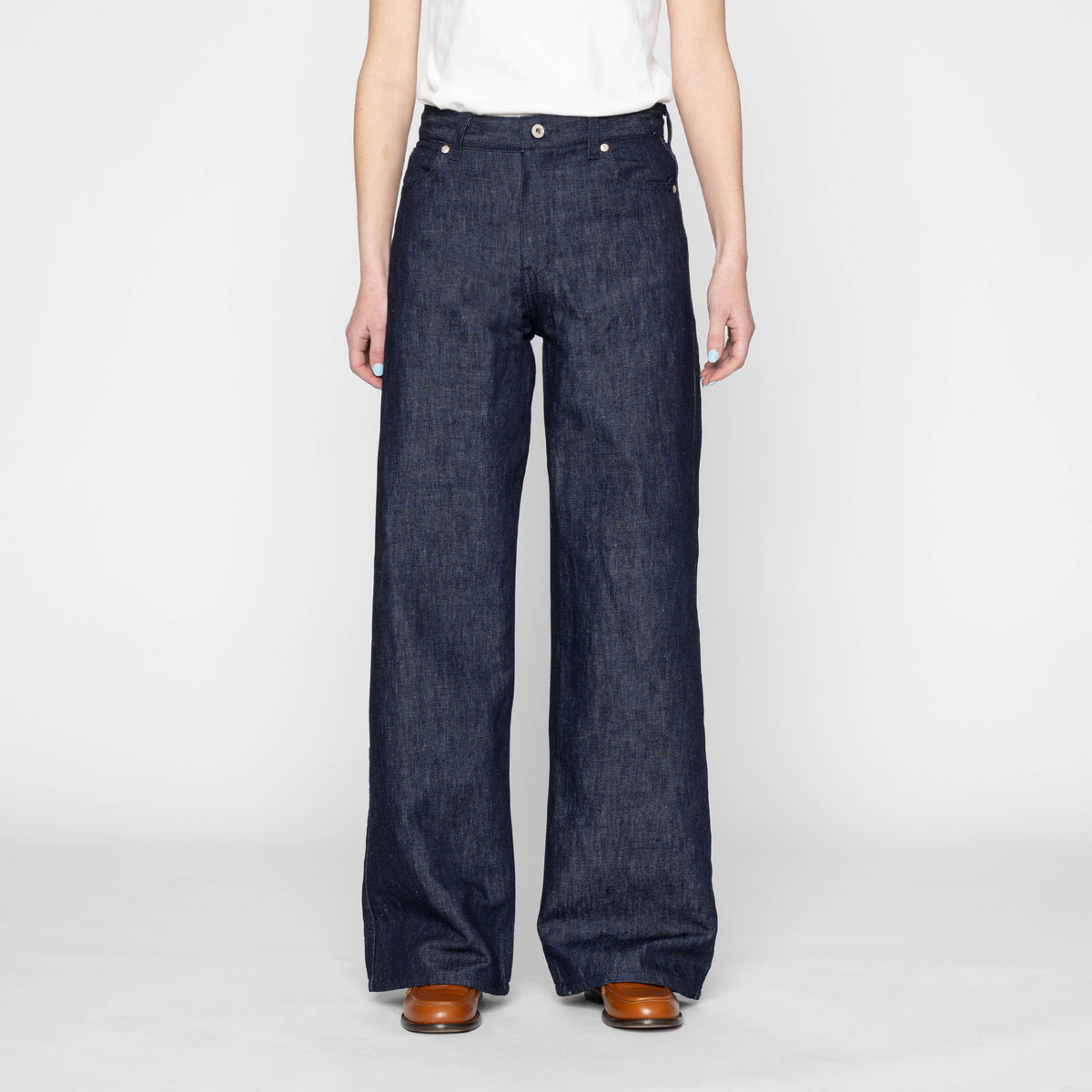 Wide Wild West - Linen Blend Denim by Naked & Famous Denim