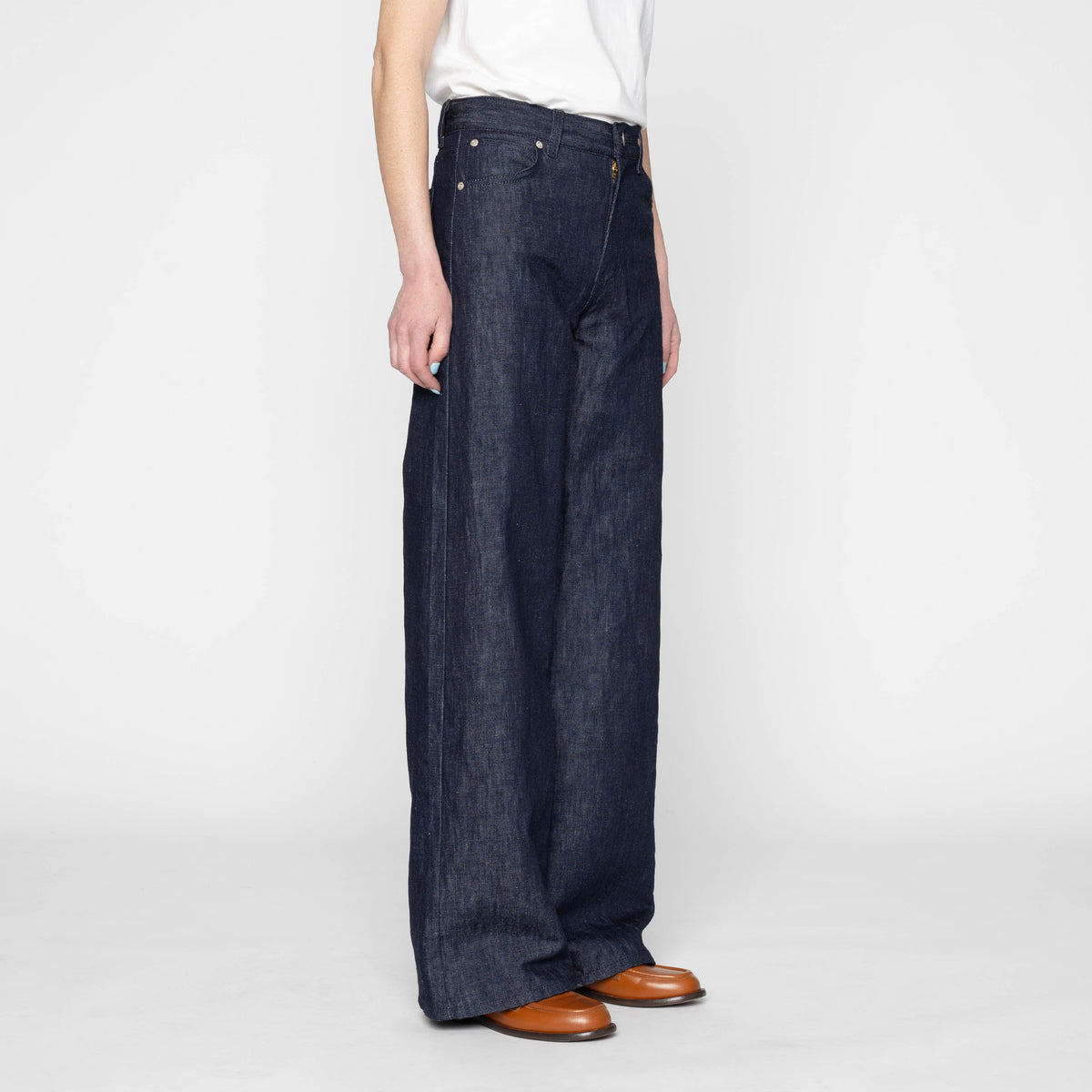 Wide Wild West - Linen Blend Denim by Naked & Famous Denim
