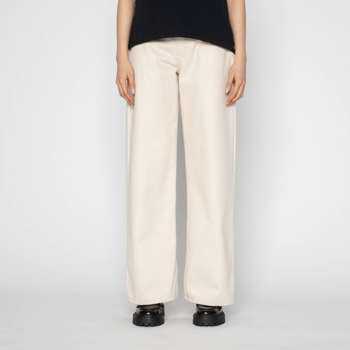 Wide Wild West - Hard Twist Organic Herringbone by Naked & Famous Denim