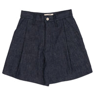 Twin Pleated Short - 10oz Rinsed Denim by Naked & Famous Denim
