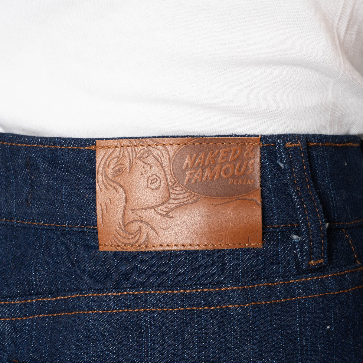 Andie Shorts - Vertical Slub Denim - Indigo by Naked & Famous Denim